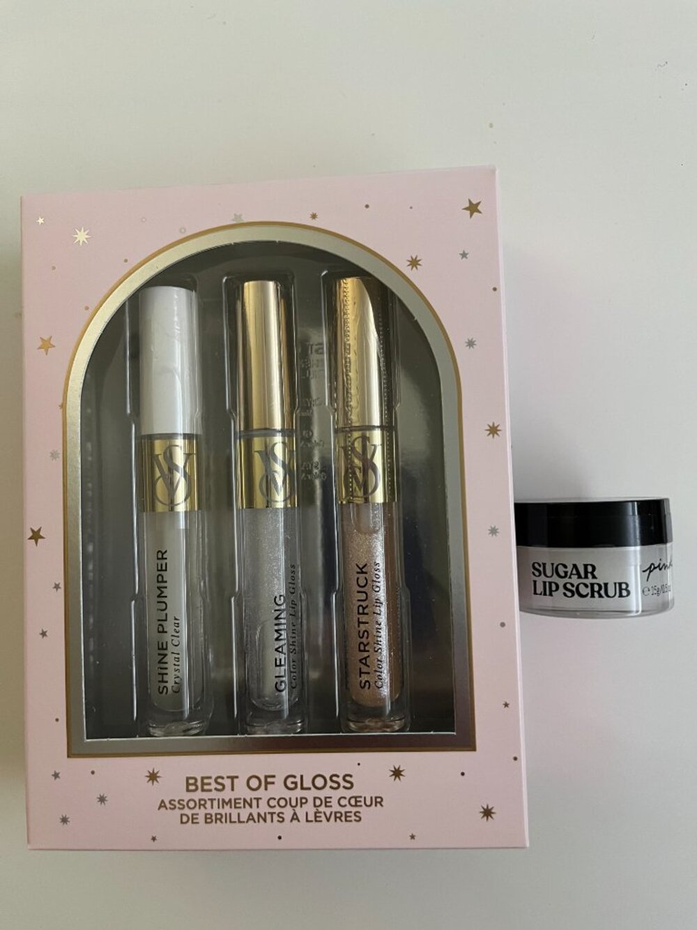 Victoria's Secret Best of Gloss Gift Set + PINK Sugar Lip Scrub NWT